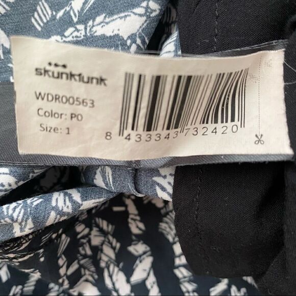 Skunkfunk Organic Cotton Fair Trade Sleeveless Black and White Dress XS - Picture 5 of 8